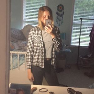 Black and white flannel